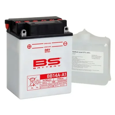 Akumulator BS Battery BB14A-A1 YB14A-A1 14Ah obsługowy 175A (310572) Akumulator BS Battery BB14A-A1 YB14A-A1 14Ah obsługowy 175A (310572)