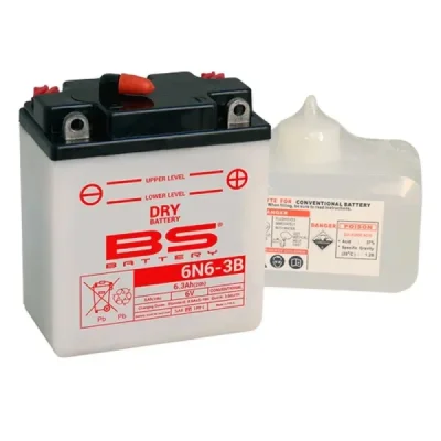 Akumulator BS Battery 6N6-3B 6V 4Ah obsługowy (310518) Akumulator BS Battery 6N6-3B 6V 4Ah obsługowy (310518)