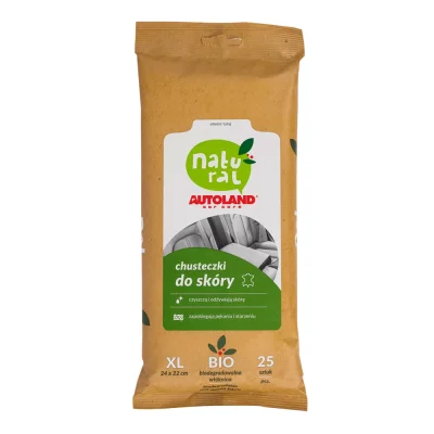 Natural chusteczki do skóry 25 szt. - Autoland