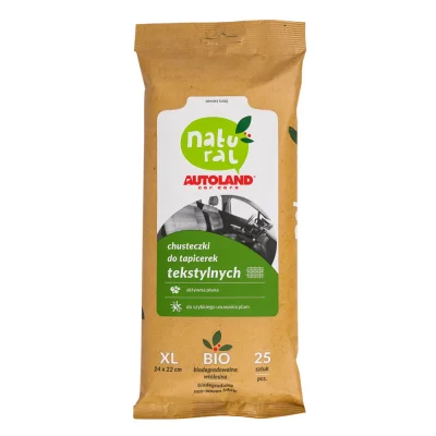 Natural chusteczki do tapicerek tekstylnych 25 szt. - Autoland Natural chusteczki do tapicerek tekstylnych 25 szt. - Autoland