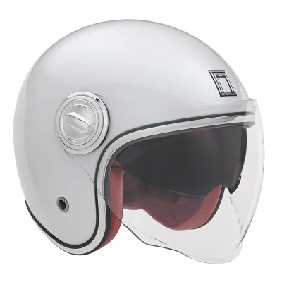 kask otwarty jet Heritage Solid biały połysk XL - NOX kask otwarty jet Heritage Solid biały połysk XL - NOX
