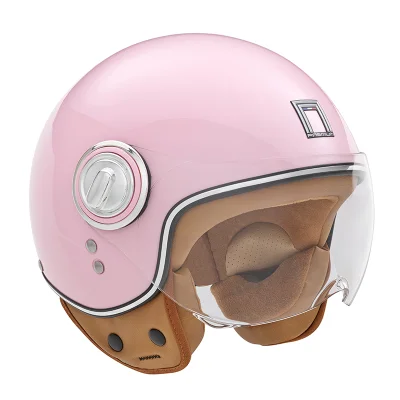 Kask otwarty jet Idol Solid różowy pastel połysk M - NOX Kask otwarty jet Idol Solid różowy pastel połysk M - NOX