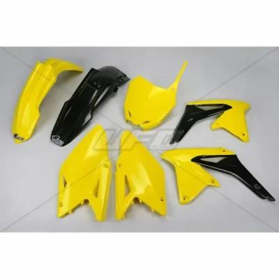 Komplet plastików UFO Suzuki RMZ 450 08-17 OEM 16 żółty czarny (SUKIT417999) Komplet plastików UFO Suzuki RMZ 450 08-17 OEM 16 żółty czarny (SUKIT417999)