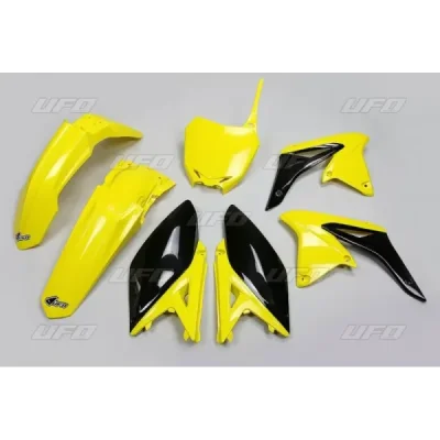 Komplet plastików UFO Suzuki RM-Z 250 żółty czarny - SU416999K Komplet plastików UFO Suzuki RM-Z 250 żółty czarny - SU416999K