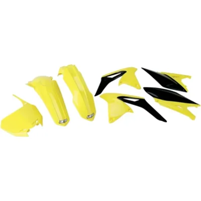 Komplet plastików UFO Suzuki RM-Z 250 żółty czarny - SU411999 Komplet plastików UFO Suzuki RM-Z 250 żółty czarny - SU411999