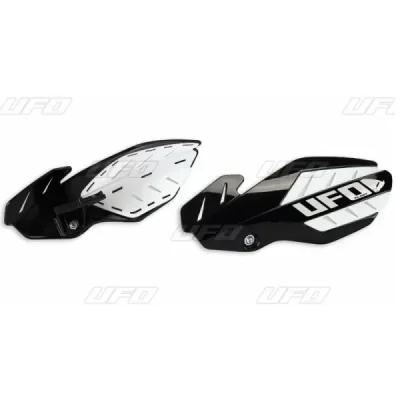 Osłony rąk handbary UFO Flame Suzuki RMZ 250 450 12-17 czarne białe (SU04937001) Osłony rąk handbary UFO Flame Suzuki RMZ 250 450 12-17 czarne białe (SU04937001)