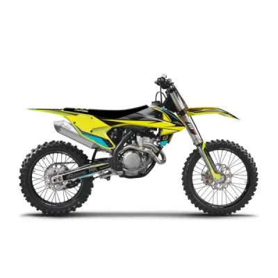 Blackbird Komplet Naklejek (Oklein) + Pokrowiec Poszycie Na Siedzenie Ktm Sx/Sx-F '16-'18, Exc/Exc-F '17-'19 Stealth