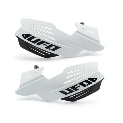 Osłony rąk handbary UFO Vulcan białe czarne (PM01650041) Osłony rąk handbary UFO Vulcan białe czarne (PM01650041)