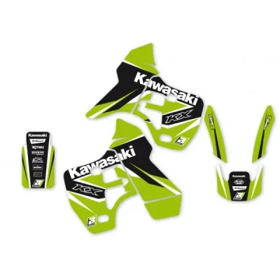 Blackbird Komplet Naklejek (Oklein) Kawasaki Kx 500 '88-'04 Dream 4 Zielony Czarny Blackbird Komplet Naklejek (Oklein) Kawasaki Kx 500 '88-'04 Dream 4 Zielony Czarny