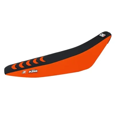 Blackbird Pokrowiec / Poszycie Na Siedzenie Ktm Sx/Sxf '07-'10, Exc/Excf '08-'11 Double Grip3 Czarny Pomarańczowy