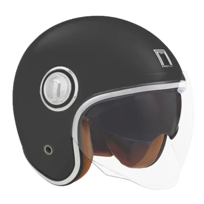 Kask otwarty Jet Heritage Solid czarny mat L - NOX Kask otwarty Jet Heritage Solid czarny mat L - NOX