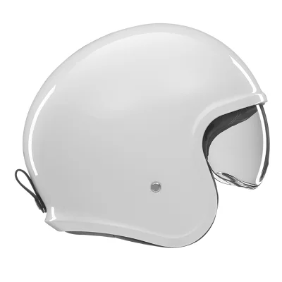 Kask otwarty Jet Next Solid biały połysk XL ciemna blenda - NOX Kask otwarty Jet Next Solid biały połysk XL ciemna blenda - NOX