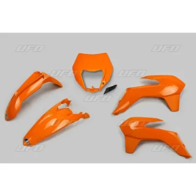 Komplet plastików UFO KTM EXC EXC-F 14-16 z osłoną lampy pomarańczowy (KTKIT524127) Komplet plastików UFO KTM EXC EXC-F 14-16 z osłoną lampy pomarańczowy (KTKIT524127)