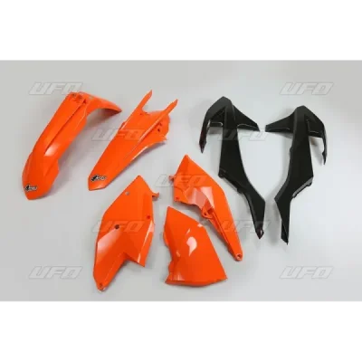 Komplet plastików UFO KTM EXC EXC-F 17-19 pomarańczowy czarny (KTKIT518999) Komplet plastików UFO KTM EXC EXC-F 17-19 pomarańczowy czarny (KTKIT518999)
