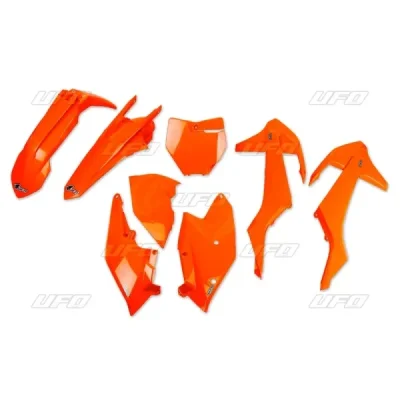 UFO KOMPLET PLASTIKÓW KTM SX/SXF '16-'18 ( Z WYJĄTKIEM SX 250 '16) POMARAŃCZOWY FLUO (KT517FFLU)