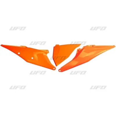 Komplet plastikowych osłon bocznych tylnych UFO KTM SX SXF 19-20 z pokrywą filtra pomarańczowe Fluo (KT04093FFLU) Komplet plastikowych osłon bocznych tylnych UFO KTM SX SXF 19-20 z pokrywą filtra pomarańczowe Fluo (KT04093FFLU)