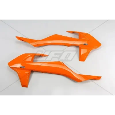 Osłony chłodnicy UFO KTM SX SXF 16-18 (z wyjątkiem SX 250 16) EXC 17-19 pomarańczowe (KT04061127)