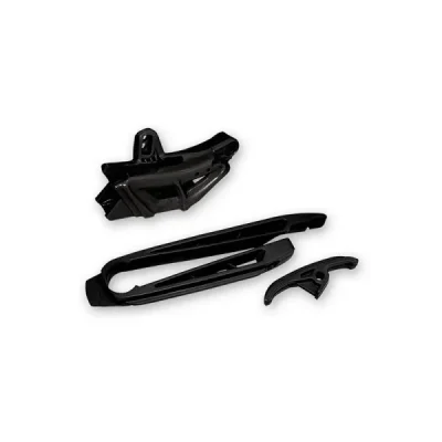 Zestaw UFO ślizg i prowadnica KTM SX SXF 07-10 EXC EXC-F 08-10 czarny (KT04005001)