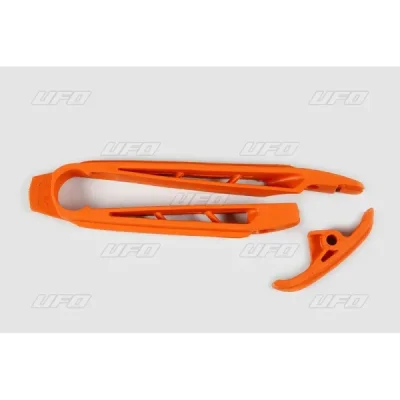 Ślizg łańcucha napędowego UFO KTM SX SXF 07-10 EXC 08-11 pomarańczowy (KT03096127)