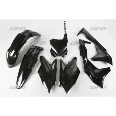 Komplet plastików UFO Kawasaki KXF 250 czarny - KA225001 Komplet plastików UFO Kawasaki KXF 250 czarny - KA225001