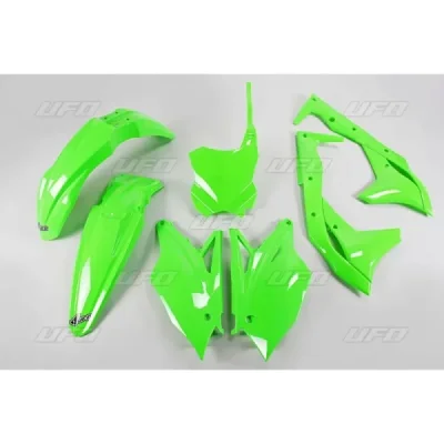 Komplet plastików UFO Kawasaki KXF 250 zielony - KA225AFLU Komplet plastików UFO Kawasaki KXF 250 zielony - KA225AFLU