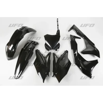 Komplet plastików UFO Kawasaki KXF 250 czarny - KA224001 Komplet plastików UFO Kawasaki KXF 250 czarny - KA224001