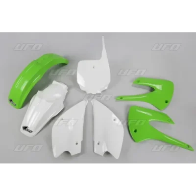 Komplet plastików UFO Kawasaki KX 85 01-13 zielony biały (KAKIT218999) Komplet plastików UFO Kawasaki KX 85 01-13 zielony biały (KAKIT218999)