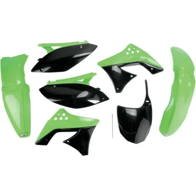 Komplet plastików UFO Kawasaki KXF 250 09 i 12 zielony czarny (KAKIT212999) Komplet plastików UFO Kawasaki KXF 250 09 i 12 zielony czarny (KAKIT212999)