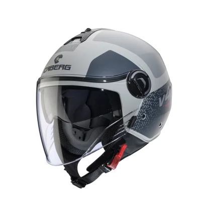 Kask otwarty jet Riviera V4X Alpha piaskowy/szary mat L z blendą - Caberg