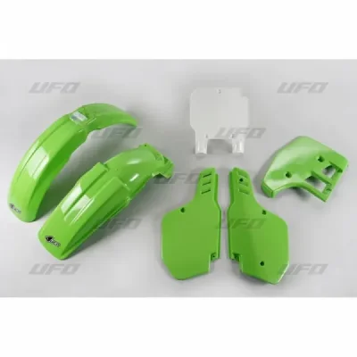 UFO KOMPLET PLASTIKÓW KAWASAKI KX 125 '89, OEM (ZIELONY/BIAŁY) (KA197E999) UFO KOMPLET PLASTIKÓW KAWASAKI KX 125 '89, OEM (ZIELONY/BIAŁY) (KA197E999)
