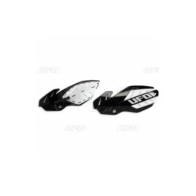 Osłony rąk handbary UFO Flame Kawasaki KXF 250 450 13-17 czarne białe (KA04745001) Osłony rąk handbary UFO Flame Kawasaki KXF 250 450 13-17 czarne białe (KA04745001)