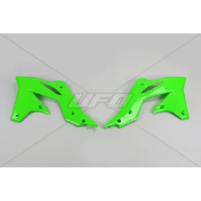 Osłony chłodnicy UFO Kawasaki KXF 250 13-16 zielone (KA04725026)