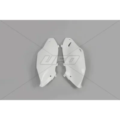 Komplet plastikowych osłon bocznych tylnych UFO Kawasaki KXF 250 13-16 KXF 450 12-15 białe (KA04720047) Komplet plastikowych osłon bocznych tylnych UFO Kawasaki KXF 250 13-16 KXF 450 12-15 białe (KA04720047)
