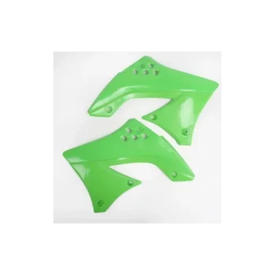 Osłony chłodnicy UFO Kawasaki KXF 250 09-12 zielone (KA04703026)