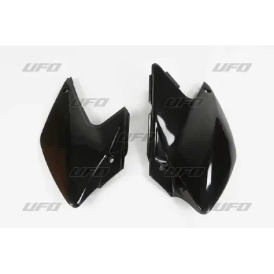Komplet plastikowych osłon bocznych tylnych UFO Kawasaki KLX 450 07-08 czarne (KA03790001)