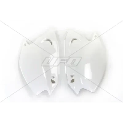 Komplet plastikowych osłon bocznych tylnych UFO Kawasaki KX 125 250 03-17 białe (KA03739047) Komplet plastikowych osłon bocznych tylnych UFO Kawasaki KX 125 250 03-17 białe (KA03739047)