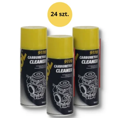 Carburetor cleaner spray do czyszczenia gaźnika 600 ml (9770) 24 szt. - Mannol