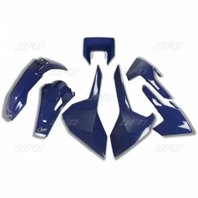 Komplet plastików UFO Husqvarna TX TE FE 17-18 niebieski z osłoną lampy (HUKIT621087)
