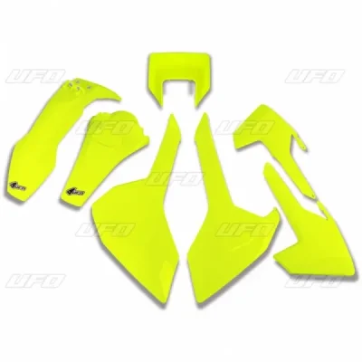 UFO KOMPLET PLASTIKÓW HUSQVARNA TX/TE/FE '17-'19 Z OSŁONĄ LAMPY ZÓŁTY FLUO (HU621DFLU) UFO KOMPLET PLASTIKÓW HUSQVARNA TX/TE/FE '17-'19 Z OSŁONĄ LAMPY ZÓŁTY FLUO (HU621DFLU)