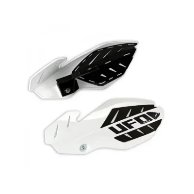 Osłony rąk handbary UFO Flame Husqvarna TC TE 125 14-20 FC 16-20 białe czarne (w zestawie) (HU03371041) Osłony rąk handbary UFO Flame Husqvarna TC TE 125 14-20 FC 16-20 białe czarne (w zestawie) (HU03371041)