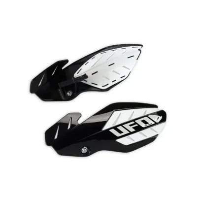Osłony rąk handbary UFO Flame Husqvarna TC TE 125 14-20 FC 16-20 czarne białe (HU03371001)