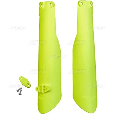 Osłony amortyzatora przód Husqvarna TC/TE/FC/FE żółte fluo UFO Osłony amortyzatora przód Husqvarna TC/TE/FC/FE żółte fluo UFO