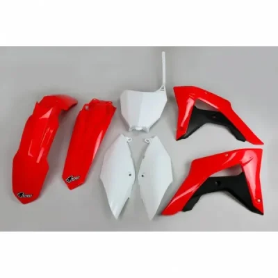 UFO KOMPLET PLASTIKÓW HONDA CRF 250RX '19-21, CRF 450RX '17-20, OEM (CZERWONY/BIAŁY) (HO120E999)