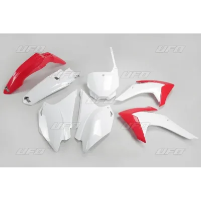Komplet plastików UFO Honda CRF 230 15-18 czerwony biały (HOKIT118999) Komplet plastików UFO Honda CRF 230 15-18 czerwony biały (HOKIT118999)