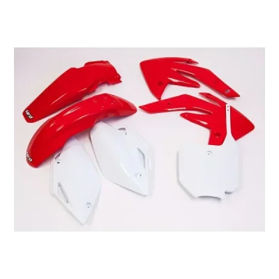 Komplet plastików UFO Honda CRF 150 07-22 czerwony biały (HOKIT111999) Komplet plastików UFO Honda CRF 150 07-22 czerwony biały (HOKIT111999)