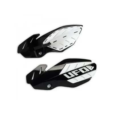 Osłony rąk handbary UFO Flame Honda CRF 250 12-17 CRF 450 12-16 czarne białe (HO04678001)