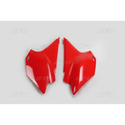 Komplet plastikowych osłon bocznych tylnych UFO Honda CRF 230 15-18 czerwone (HO04676070)