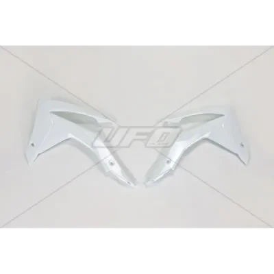 Osłony chłodnicy UFO Honda CRF 250R 14-17 CRF 450R 13-16 białe (HO04657041)