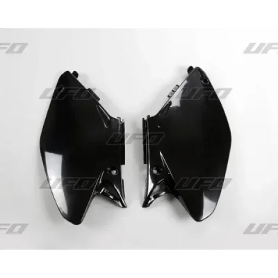 Komplet plastikowych osłon bocznych tylnych UFO Honda CR 125 250 02-07 czarne (HO03658001)