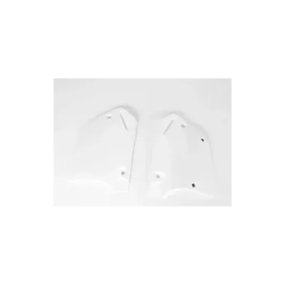 Komplet plastikowych osłon bocznych tylnych UFO Honda CR 125 93-94 CR 250 92-94 białe (HO02654041)